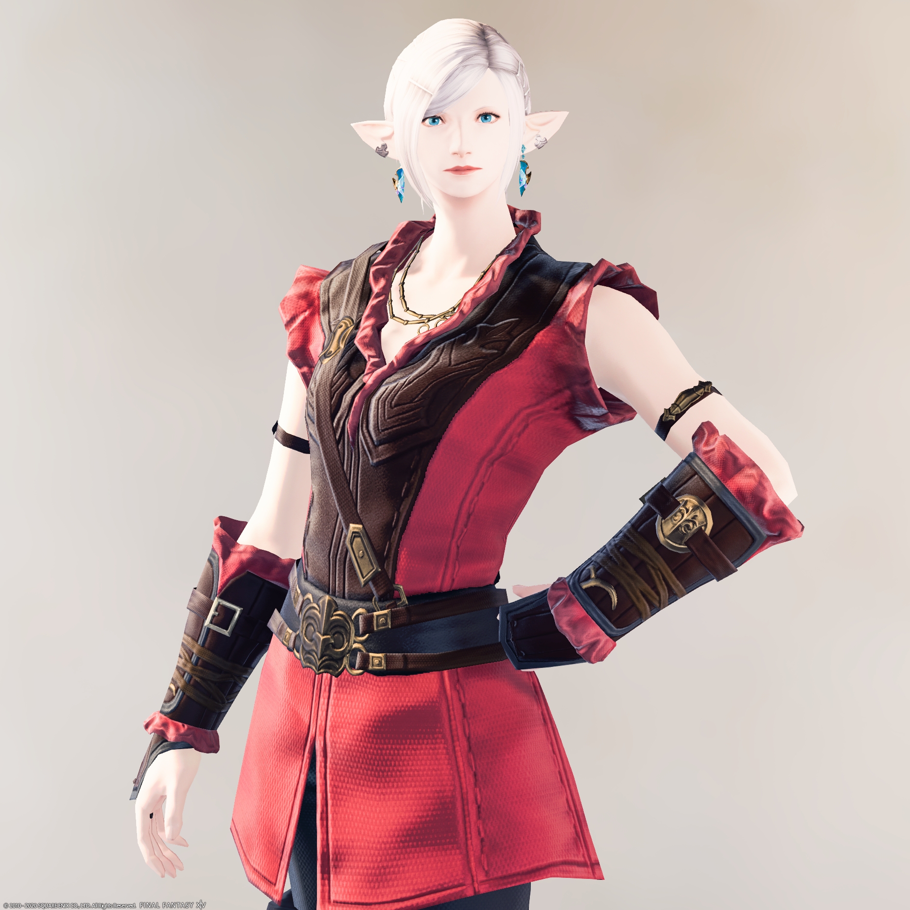 【FF14】ルビーコットン・スカウトジレ / Ruby Cotton Gilet of Scouting【FFXIV】