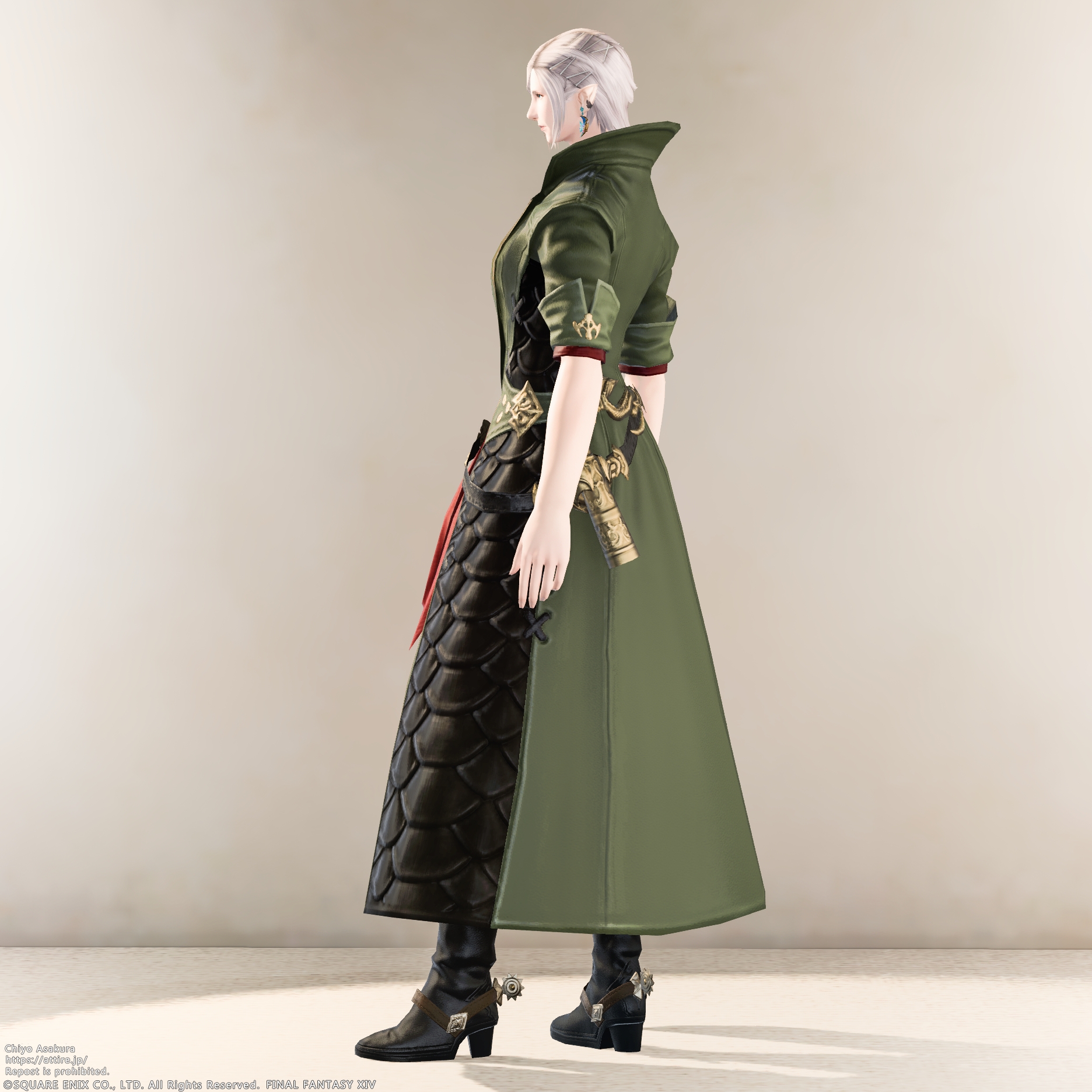 【FF14】ウラエウスコート / Uraeus Coat【FFXIV】