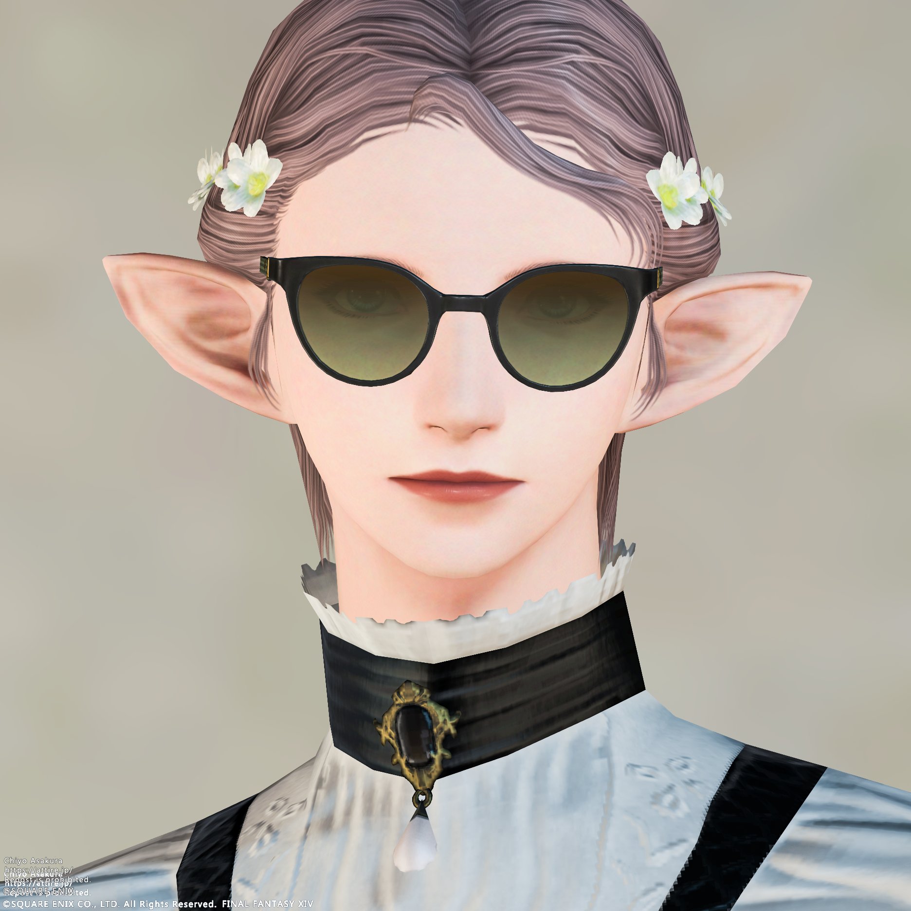 スタイルカタログ:キャットアイグラス（フェイスアクセサリー）