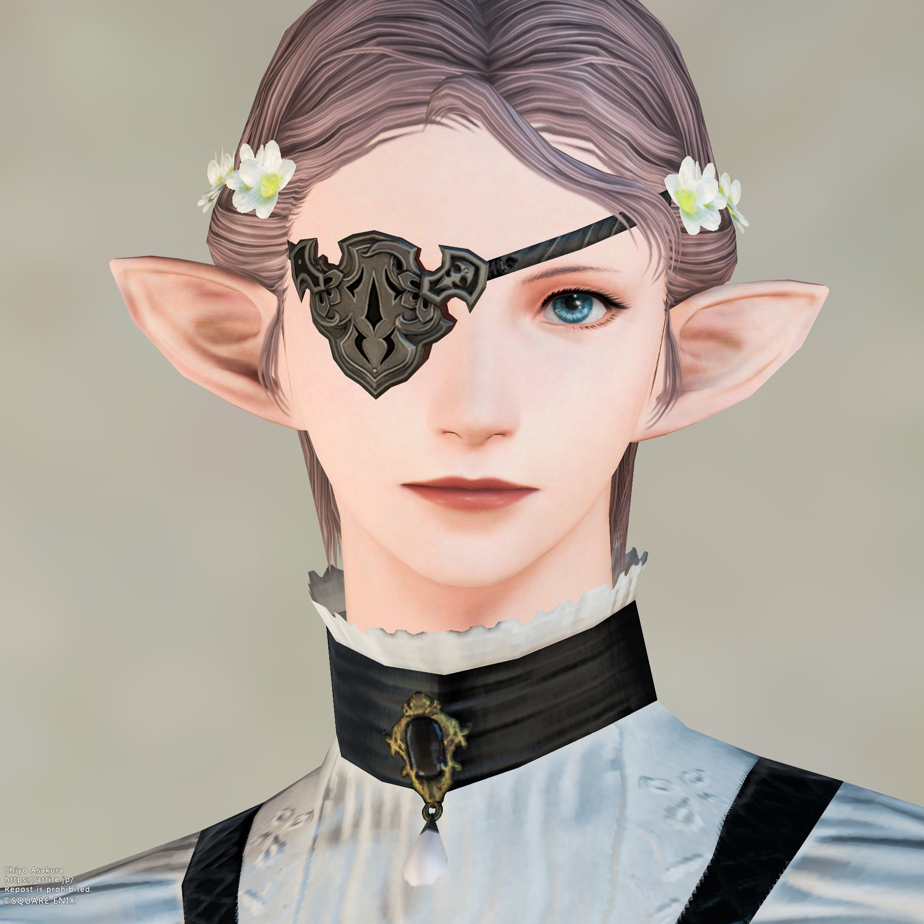 スタイルカタログ:メタルアイパッチ:右（フェイスアクセサリー）