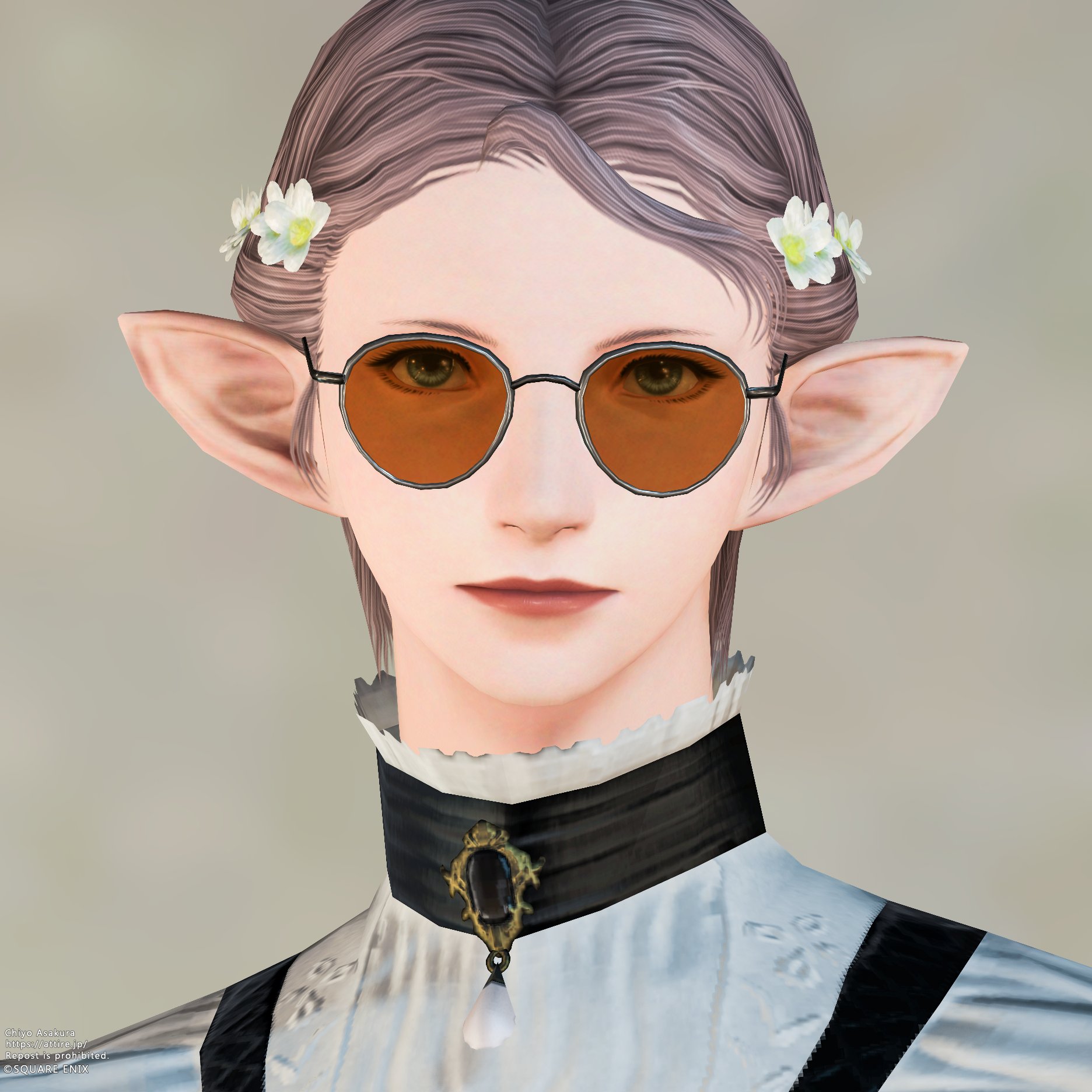 スタイルカタログ:ライトカラーグラス（フェイスアクセサリー）