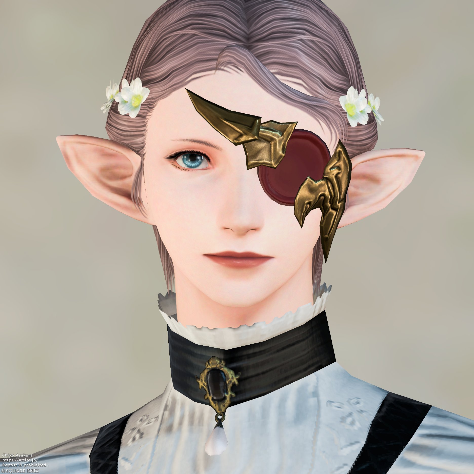 スタイルカタログ:レザードレスアイパッチ:左（フェイスアクセサリー）