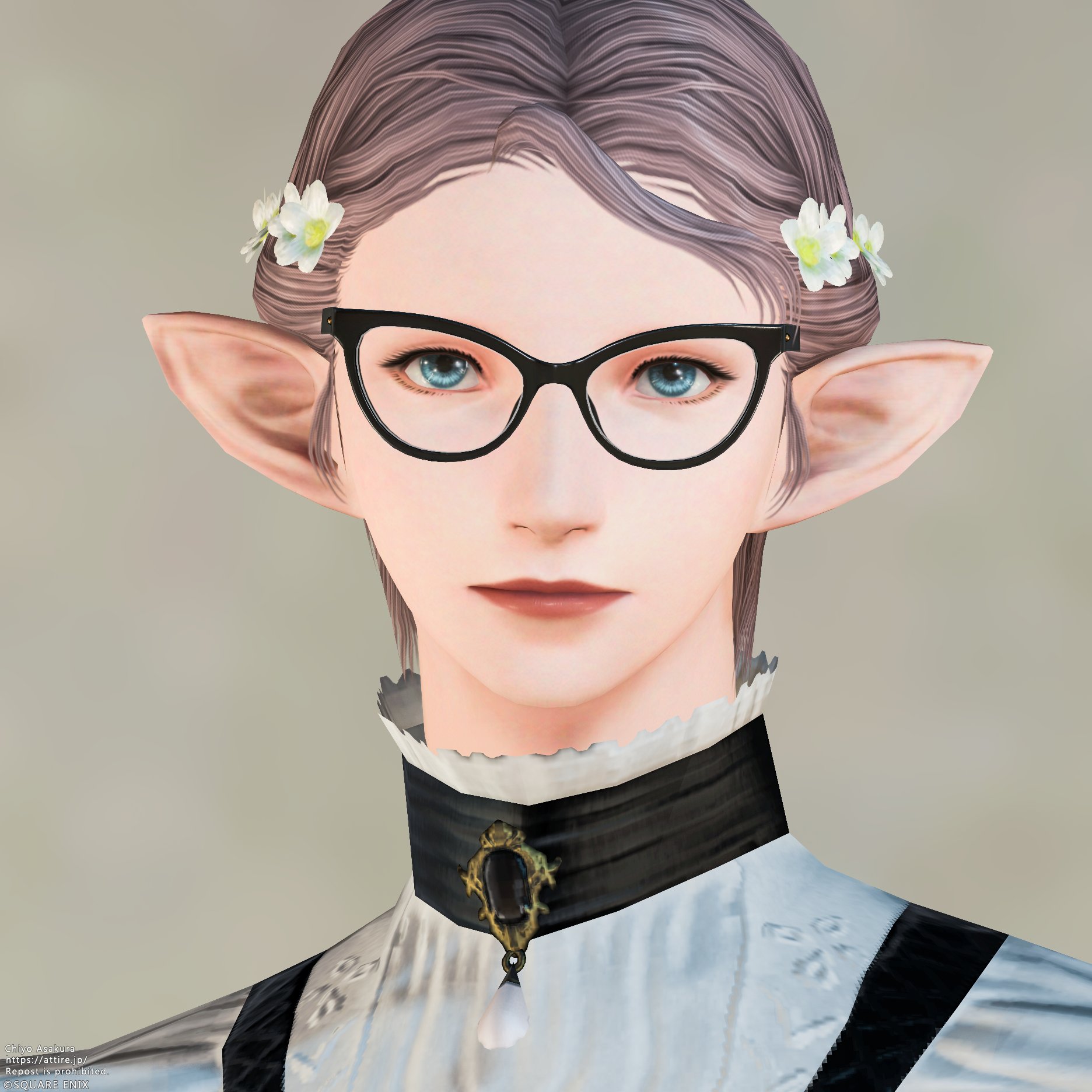 スタイルカタログ:キャットアイ・リーディンググラス（フェイスアクセサリー）