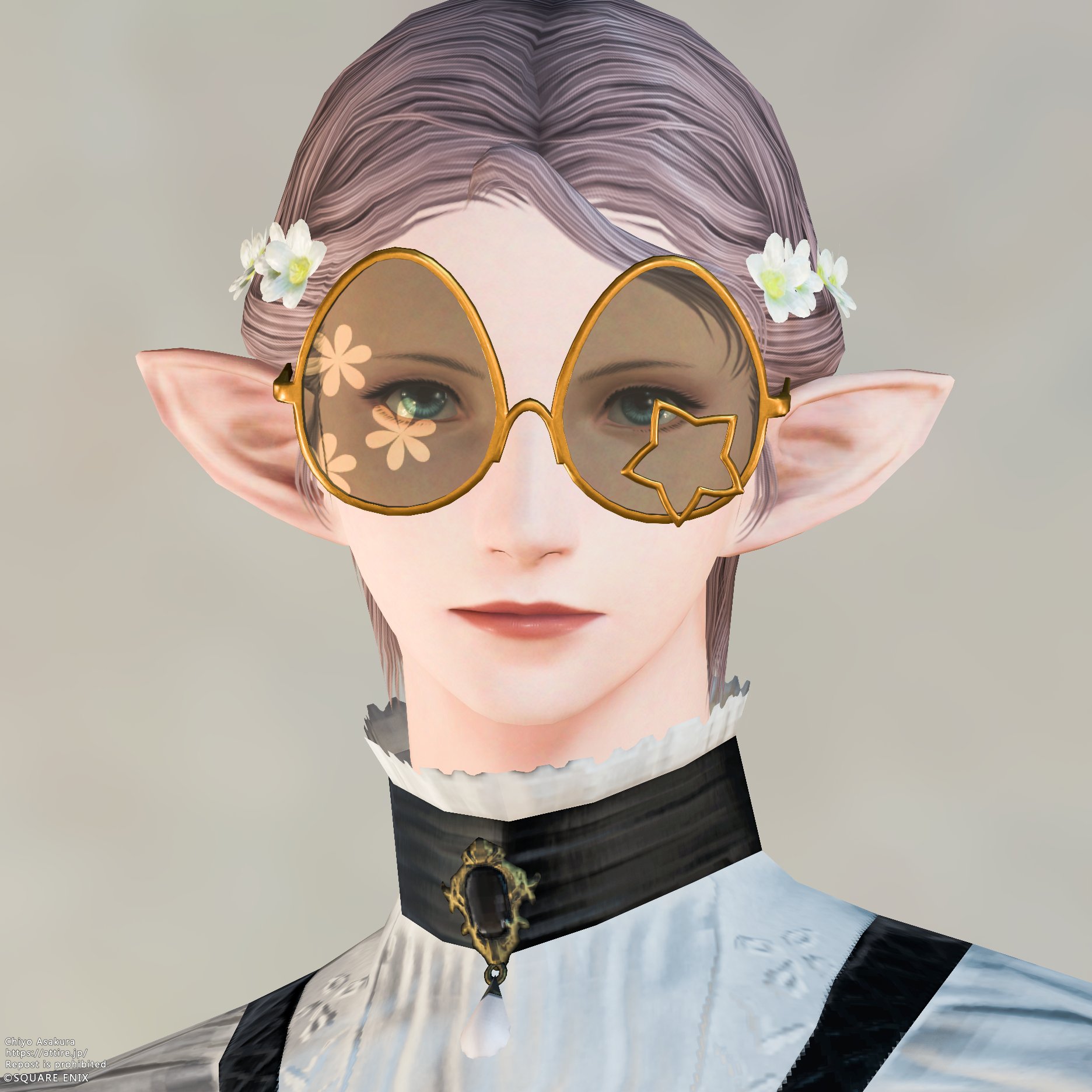 スタイルカタログ:スリムフレーム・エッググラス（フェイスアクセサリー）